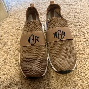 Brown Slip-On Athletic Shoes